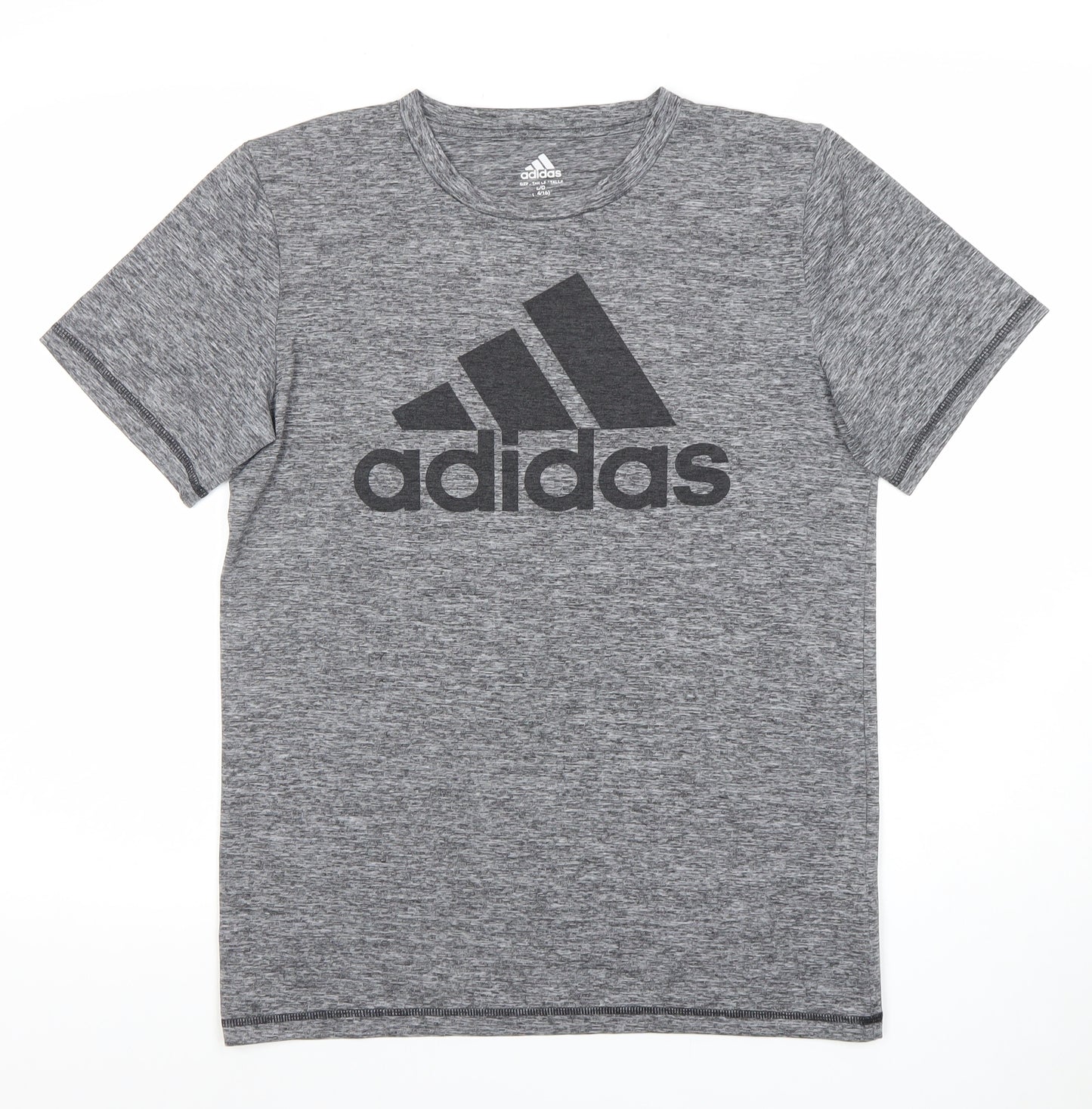 Adidas Women's Grey Short Sleeve Active T-Shirt Size L