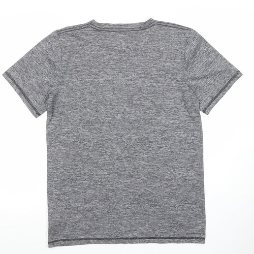 Adidas Women's Grey Short Sleeve Active T-Shirt Size L