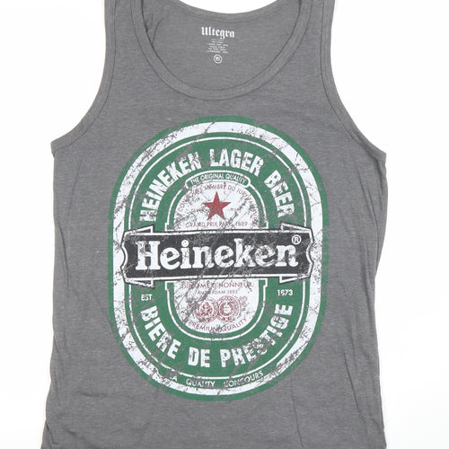 Ultegra Men’s Grey Heineken Graphic Sleeveless T-Shirt M