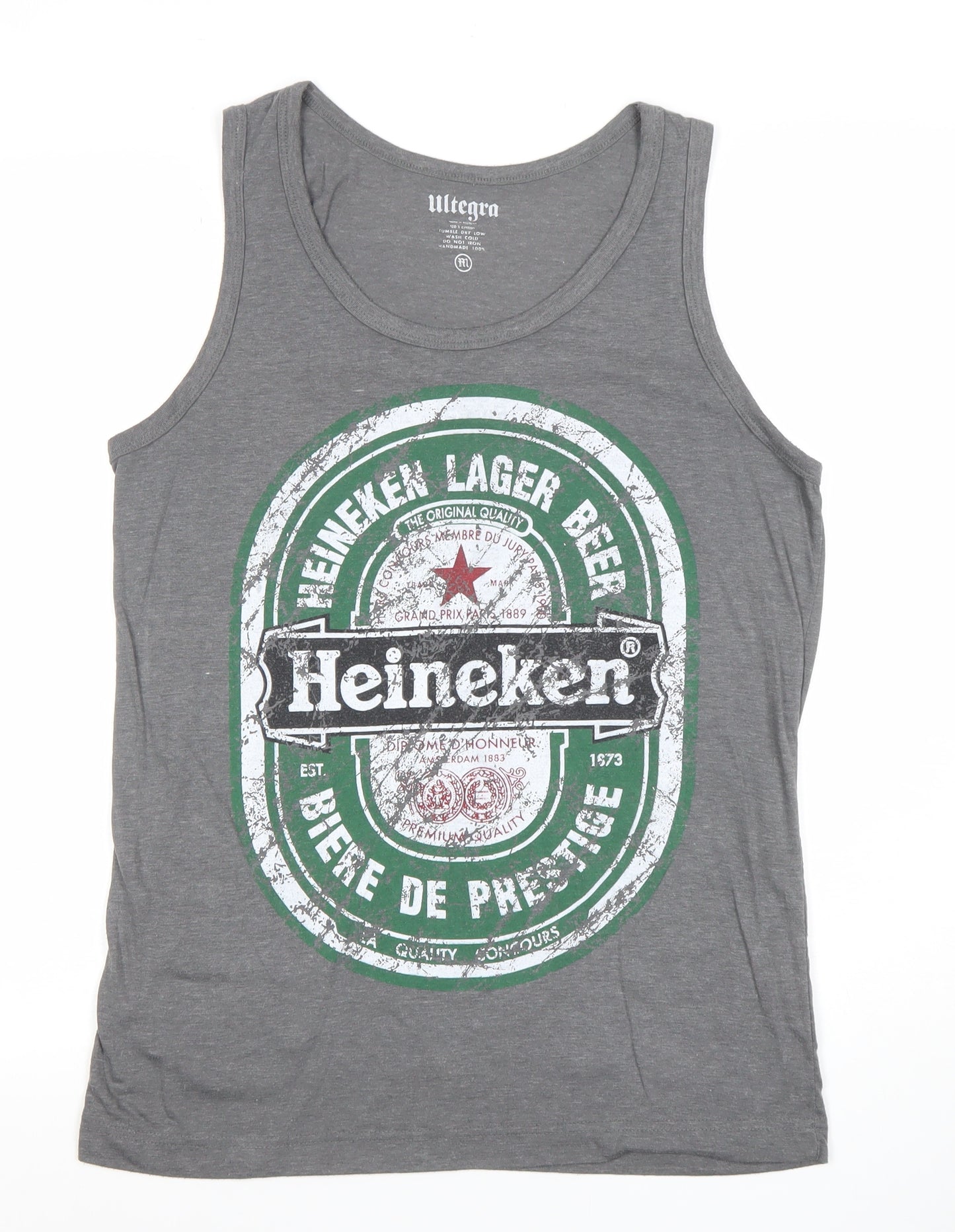 Ultegra Men’s Grey Heineken Graphic Sleeveless T-Shirt M