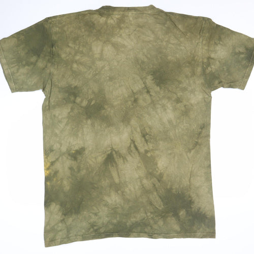 The Mountain Men’s Green Dog Headphones Graphic T-Shirt Size L