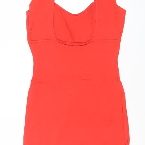 River Island Women's Red Bodycon Cut Out Dress Size 8