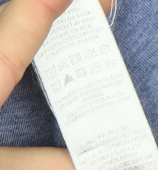 Disney Women’s Blue Minnie Mouse Pyjama Top L - Cartoon Jersey Sleep Tee