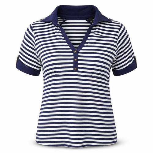 Next Women’s Blue White Striped Viscose Stretch T-Shirt Size 16
