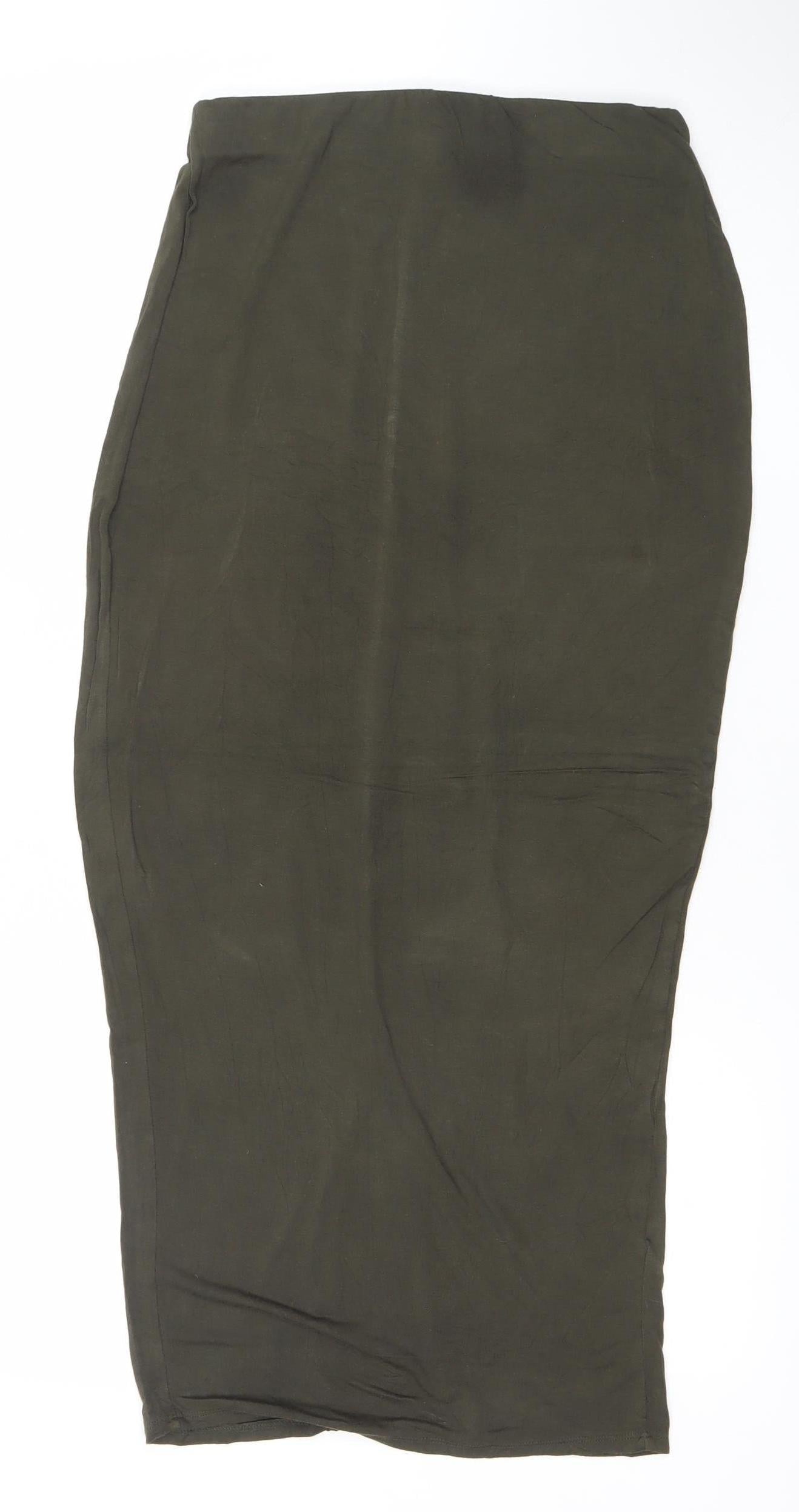 Dorothy Perkins Women Green Size 8 Midi Pencil Skirt