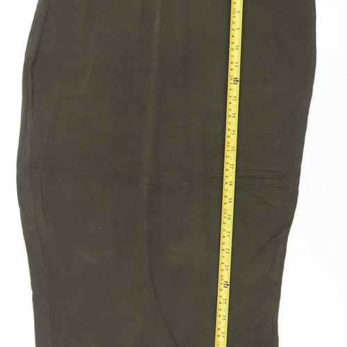 Dorothy Perkins Women Green Size 8 Midi Pencil Skirt