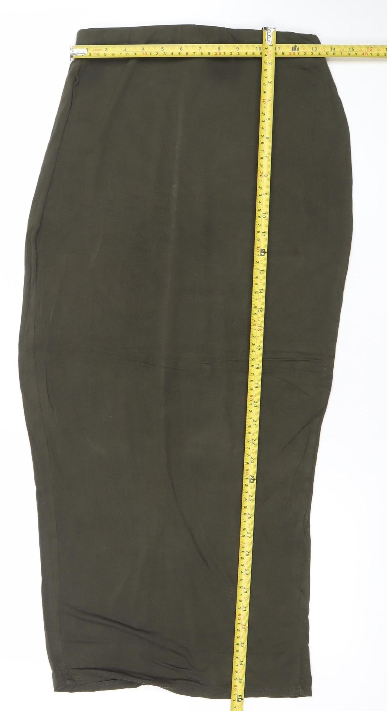 Dorothy Perkins Women Green Size 8 Midi Pencil Skirt