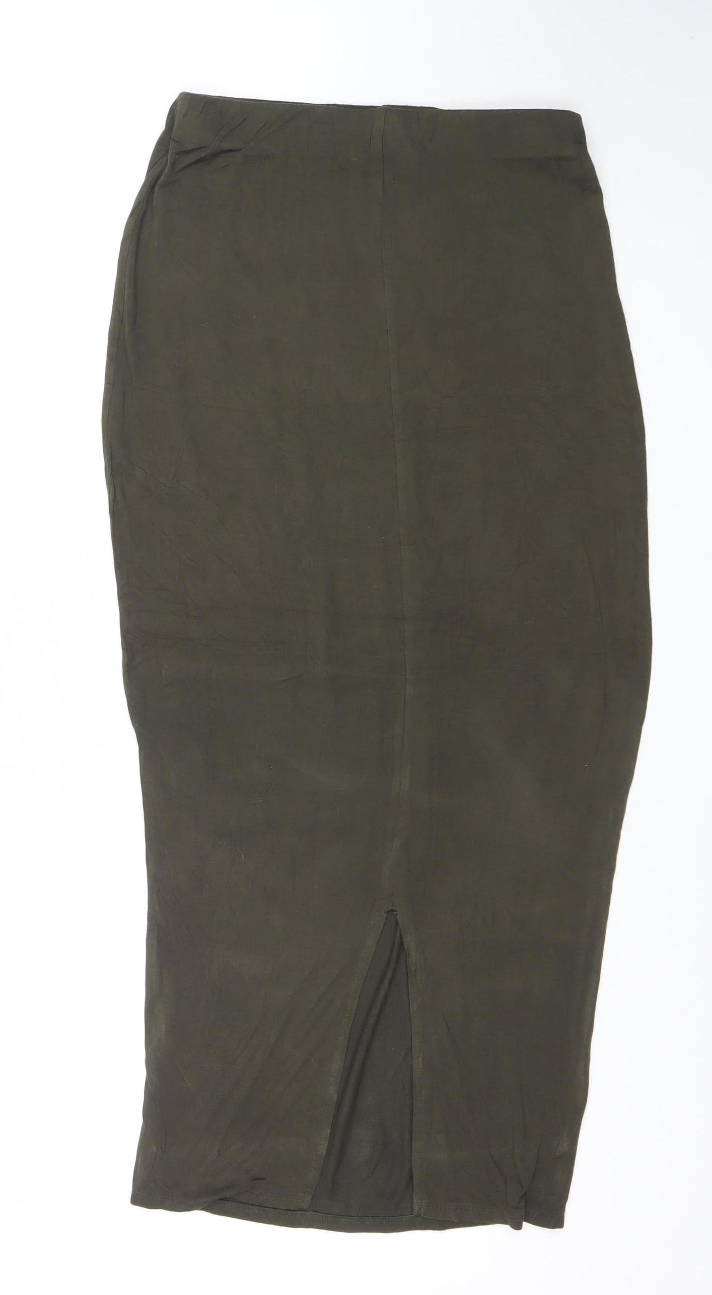 Dorothy Perkins Women Green Size 8 Midi Pencil Skirt