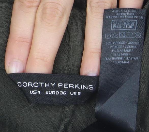 Dorothy Perkins Women Green Size 8 Midi Pencil Skirt