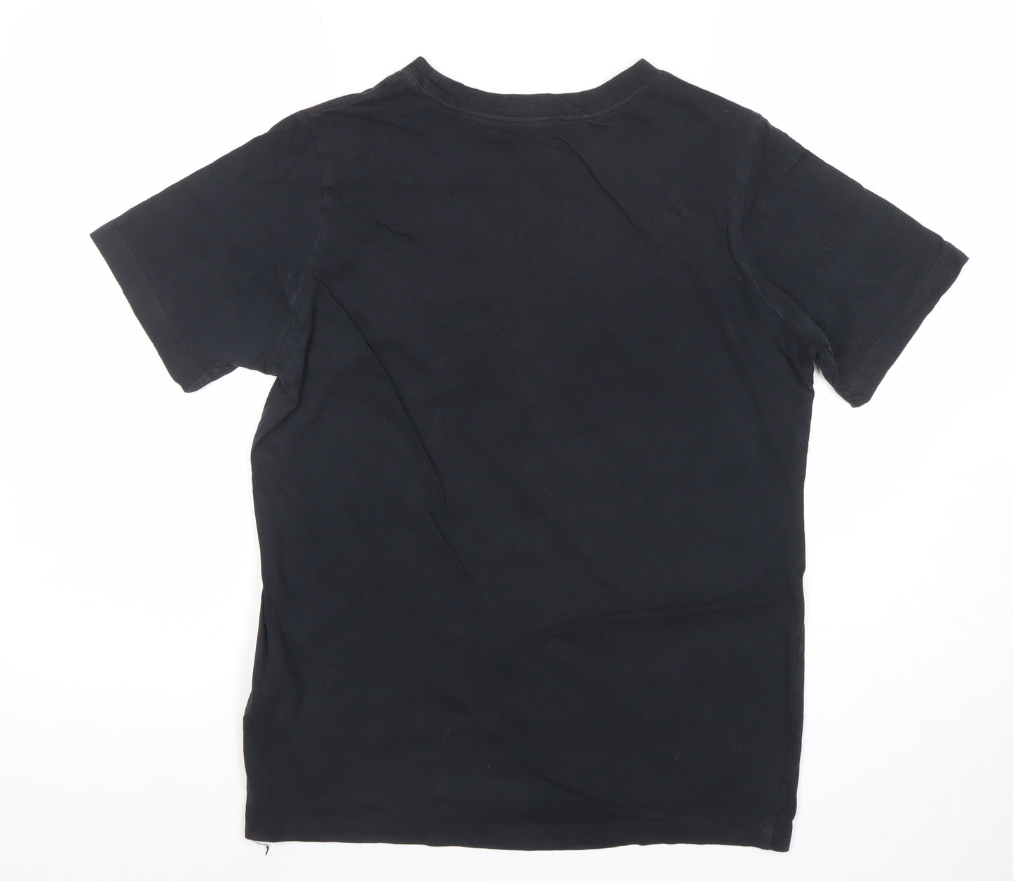 Nike Boys Black T-Shirt XL 13-14 Years Sports Logo Basic Tee