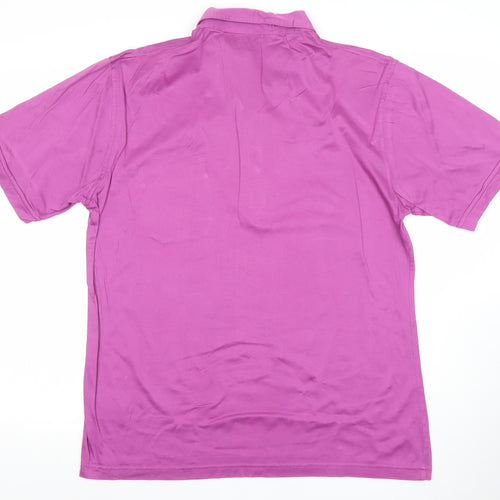 Farah Men's Purple XL Cotton Short Sleeve Polo Shirt