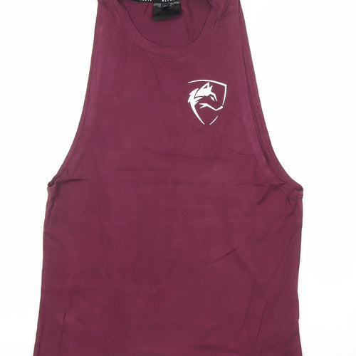 Alphalete Men's Burgundy Sleeveless Athletic T-Shirt XS
