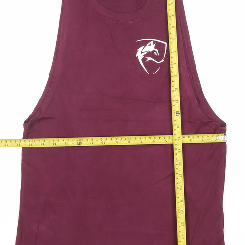 Alphalete Men's Burgundy Sleeveless Athletic T-Shirt XS