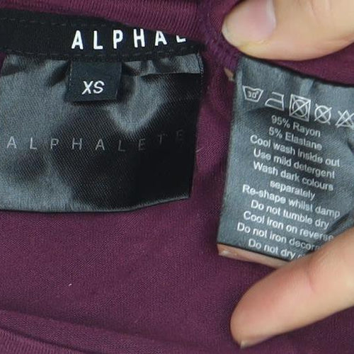 Alphalete Men's Burgundy Sleeveless Athletic T-Shirt XS