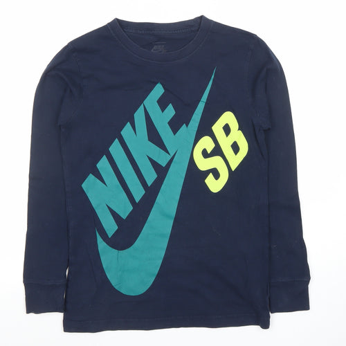 Nike Boys Blue Long Sleeve SB Graphic T-Shirt 10-12 Years Skate Tee