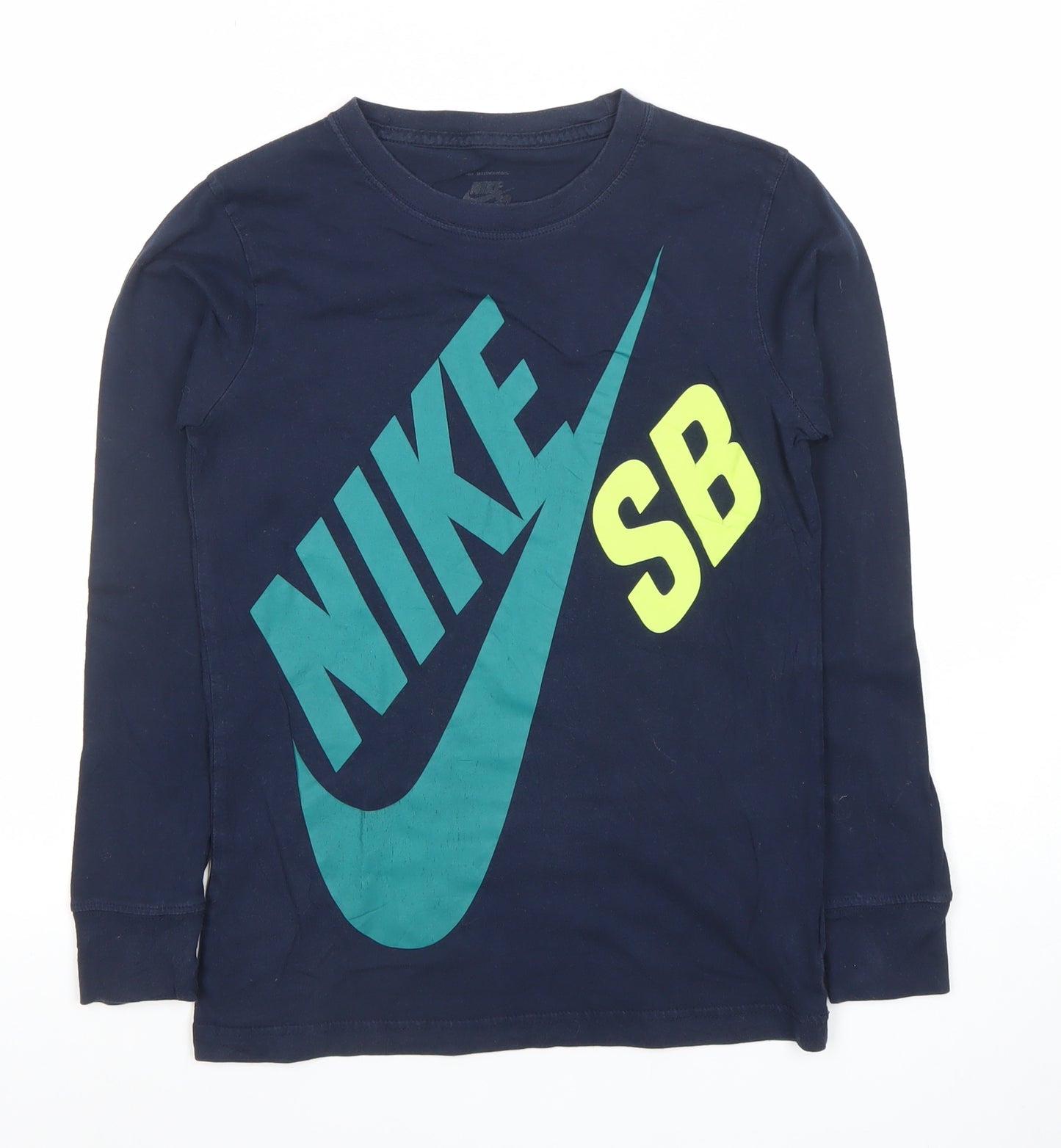 Nike Boys Blue Long Sleeve SB Graphic T-Shirt 10-12 Years Skate Tee