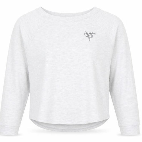 Hollister Womens Grey Long Sleeve Lounge Top XS Regular Fit