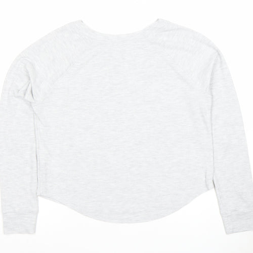 Hollister Womens Grey Long Sleeve Lounge Top XS Regular Fit