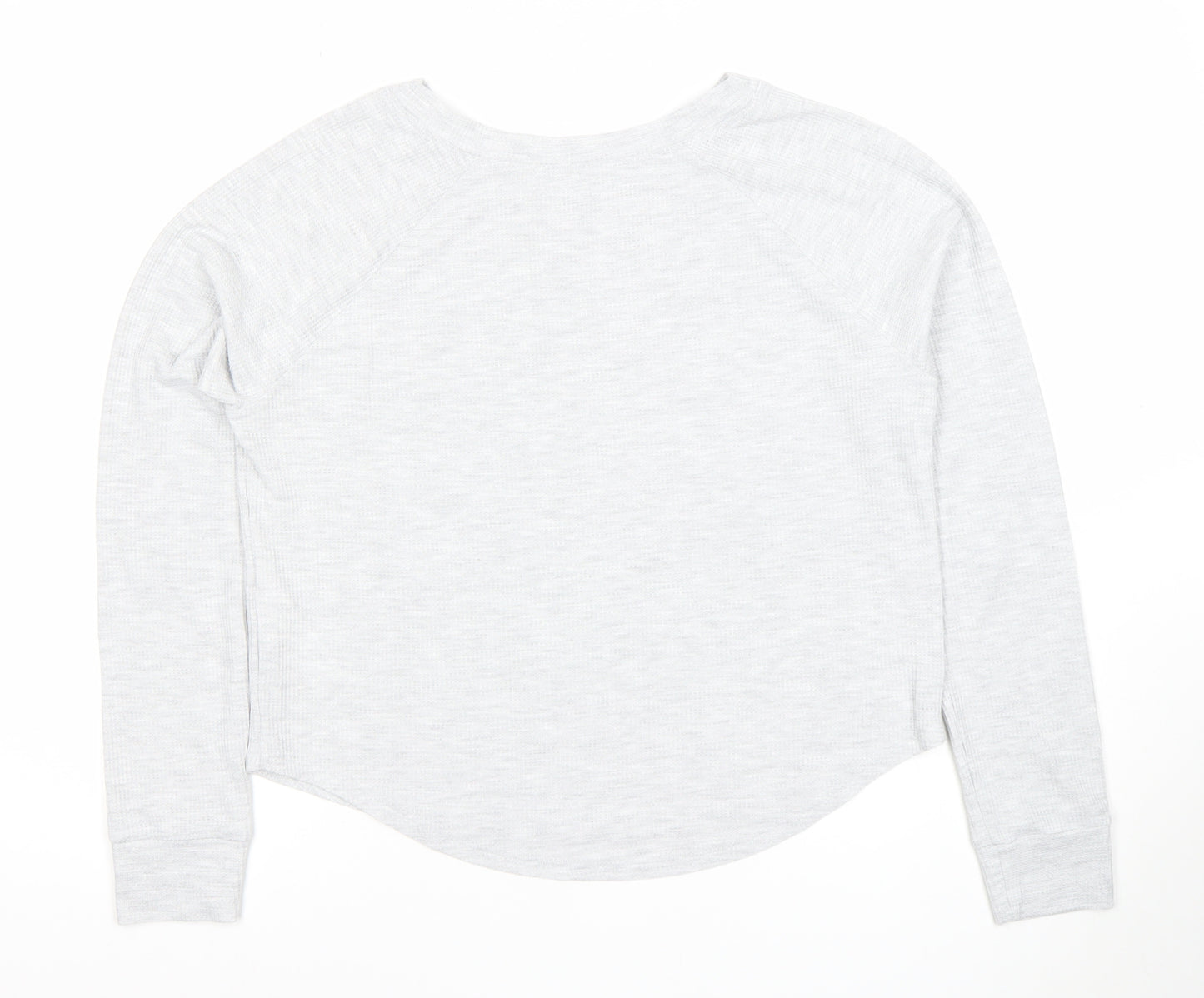 Hollister Womens Grey Long Sleeve Lounge Top XS Regular Fit