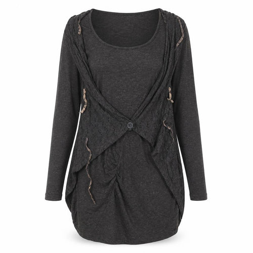 Myrine Essentials Women Brown Knit Wrap Dress M Long Sleeve