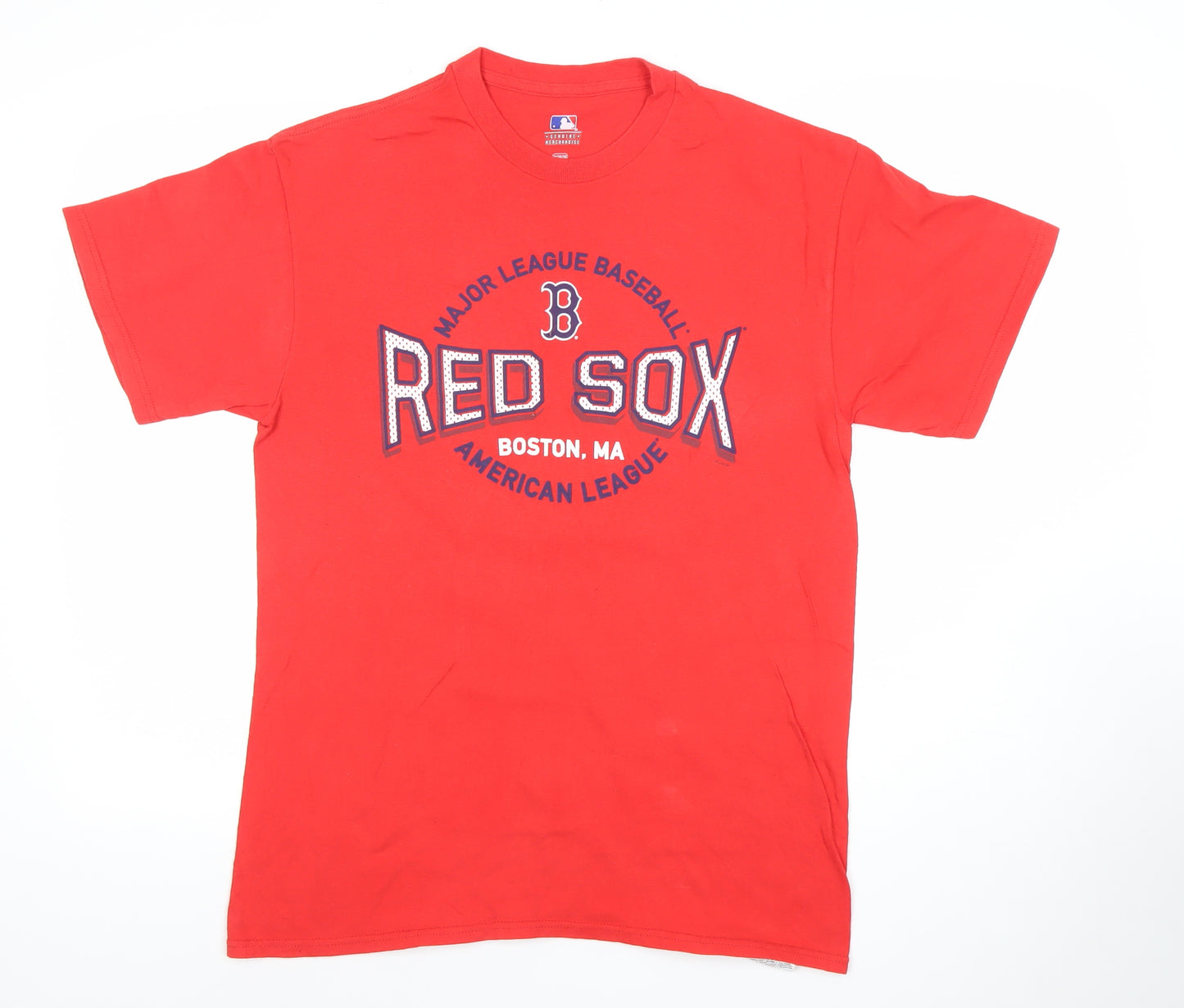 Genuine MLB Red Sox Men's Red Cotton T-Shirt M Short Sleeve Classic Fit