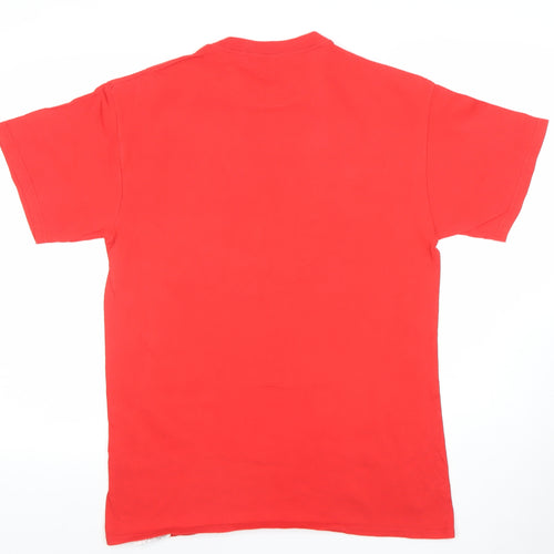 Genuine MLB Red Sox Men's Red Cotton T-Shirt M Short Sleeve Classic Fit