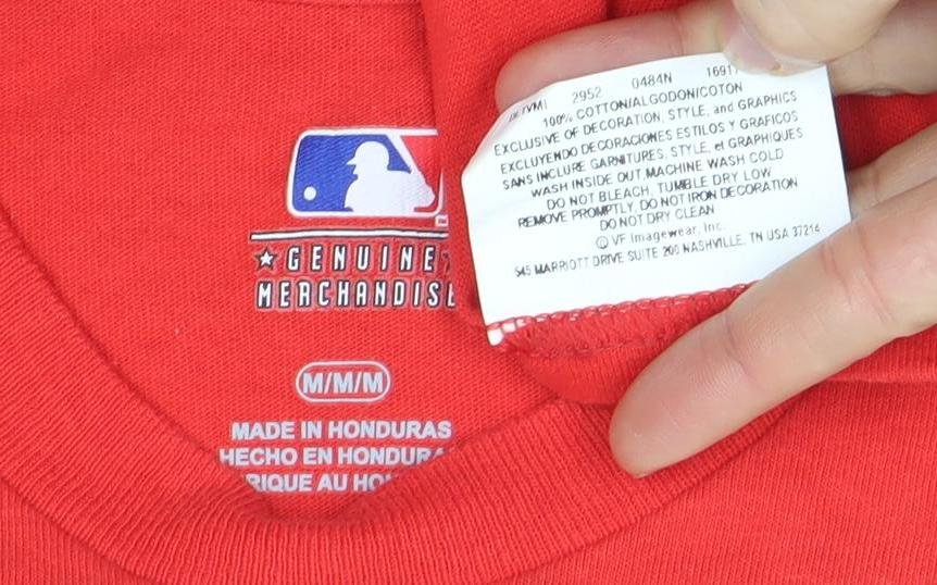 Genuine MLB Red Sox Men's Red Cotton T-Shirt M Short Sleeve Classic Fit