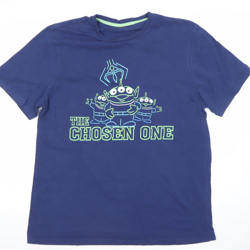 George Pixar Toy Story Alien 'The Chosen One' Blue Men's L T-Shirt