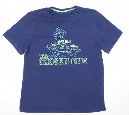 George Pixar Toy Story Alien 'The Chosen One' Blue Men's L T-Shirt