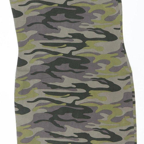 River Island Womens Multicoloured Camo Tank Dress Size 8