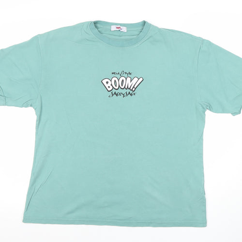 Disney Men’s Green Bugs Bunny Graphic Short Sleeve T-Shirt Size S