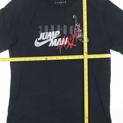 Nike Jordan Jumpman Black Cotton Crew Neck Men's T-Shirt M