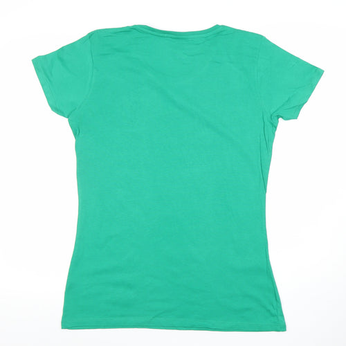 Spreadshirt Premium Women’s Green Cotton Quote T-Shirt Size M