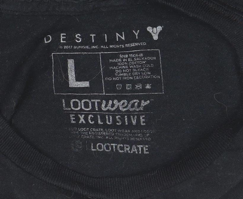 Destiny Lootwear Exclusive Men's Black Size L Graphic T-Shirt