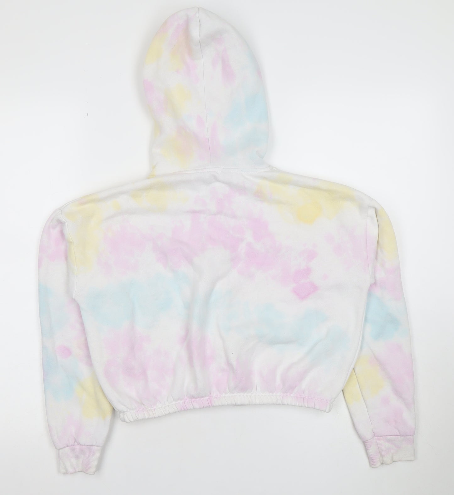 915 Girls Multicoloured Tie-Dye Full Zip Fleece Hoodie Age 12-13 Years