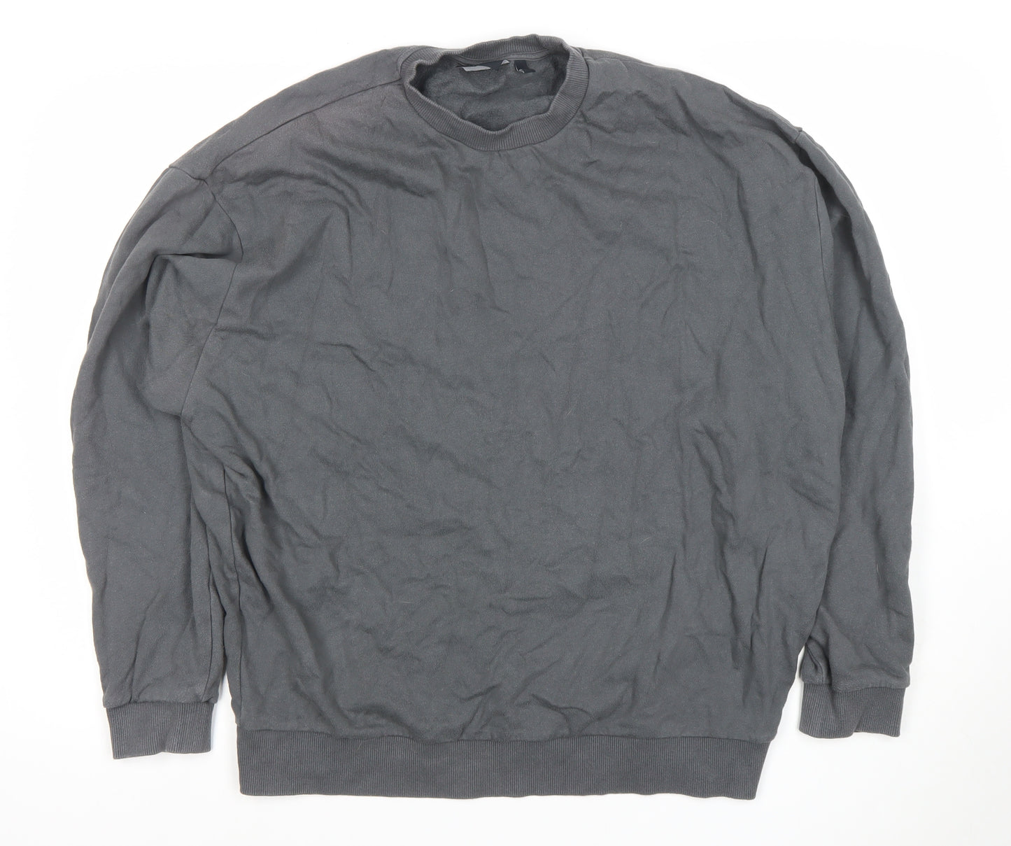 ASOS Men’s Grey Cotton Crew Neck Pullover Sweatshirt Size M