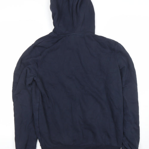 Next Men's Blue Full Zip Hoodie Size S Cotton Blend