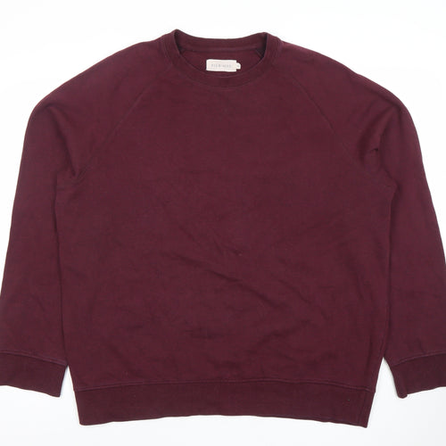 Pier One Mens Brown 2XL Crew Neck Pullover Sweatshirt