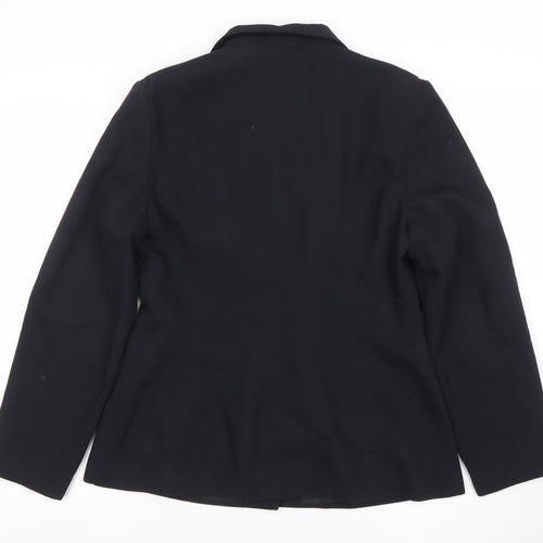 Dorothy Perkins Women Black UK 14 Tailored Lined Blazer Jacket