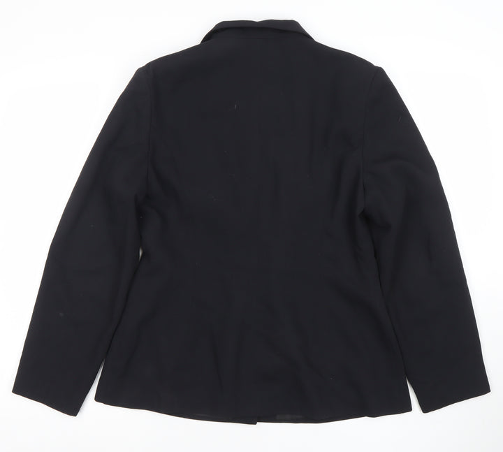 Dorothy Perkins Women Black UK 14 Tailored Lined Blazer Jacket