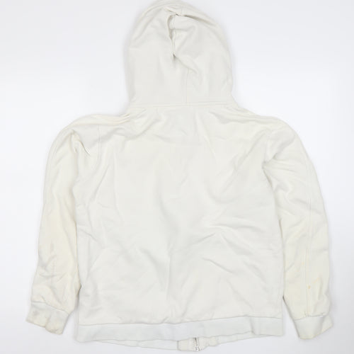 G-Star RAW Women's White Full Zip Hoodie XL 100% Cotton Casual