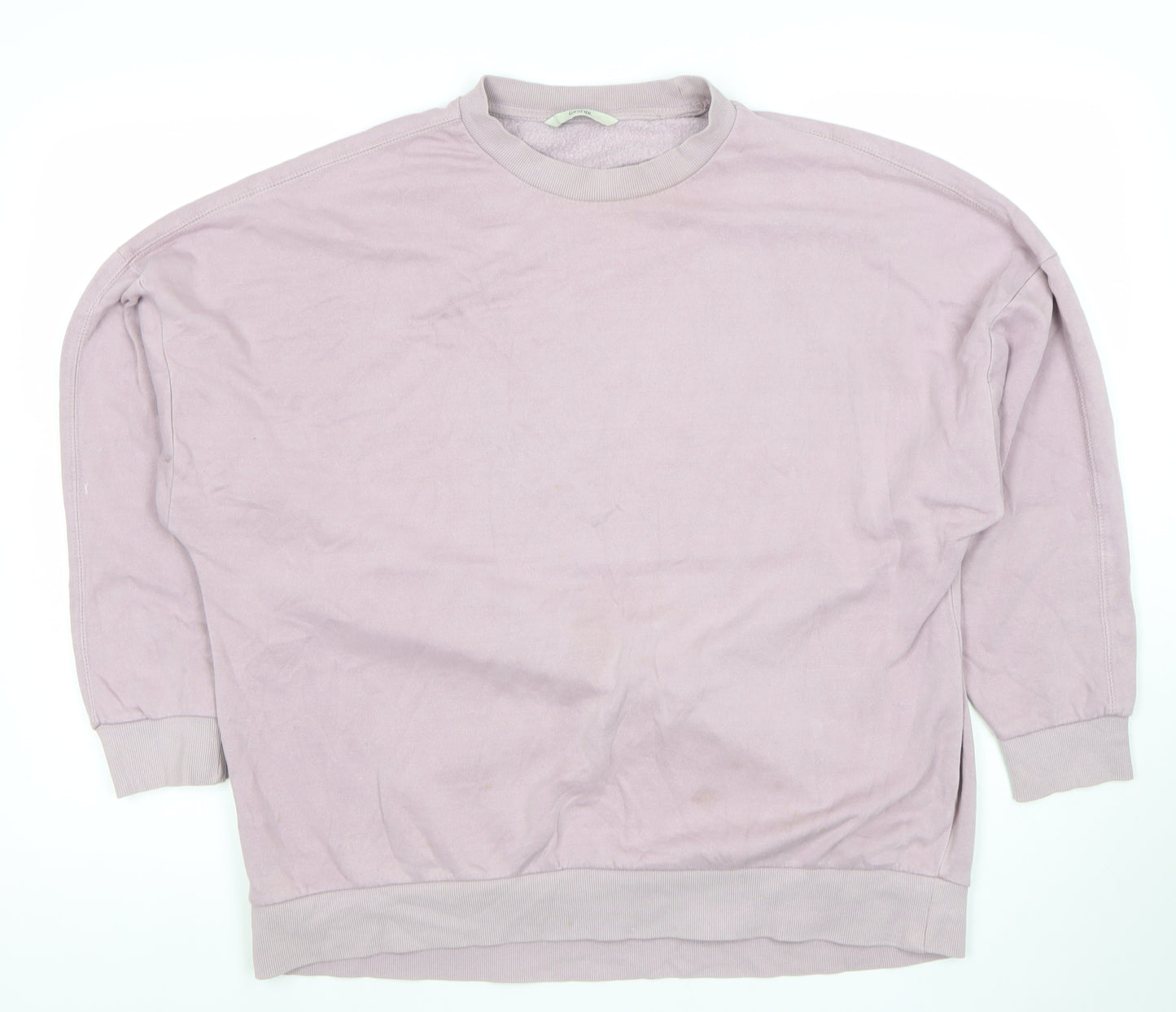 George Women Pink Pullover Sweatshirt Size S Cotton Blend
