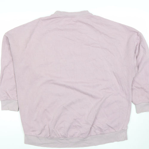 George Women Pink Pullover Sweatshirt Size S Cotton Blend