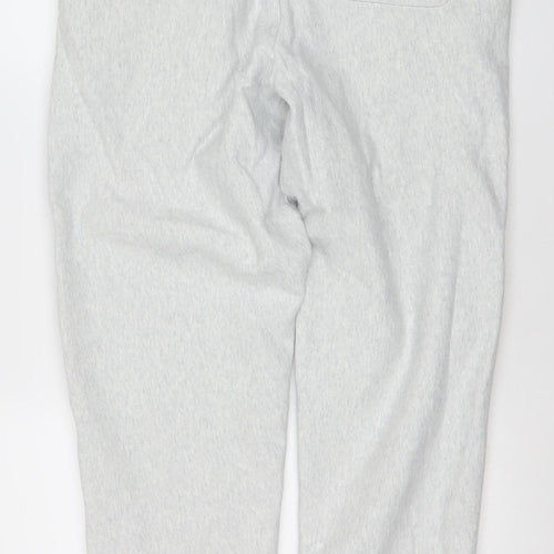 Carhartt Men Grey Jogger Sweatpants L Cotton Blend Drawstring Waist