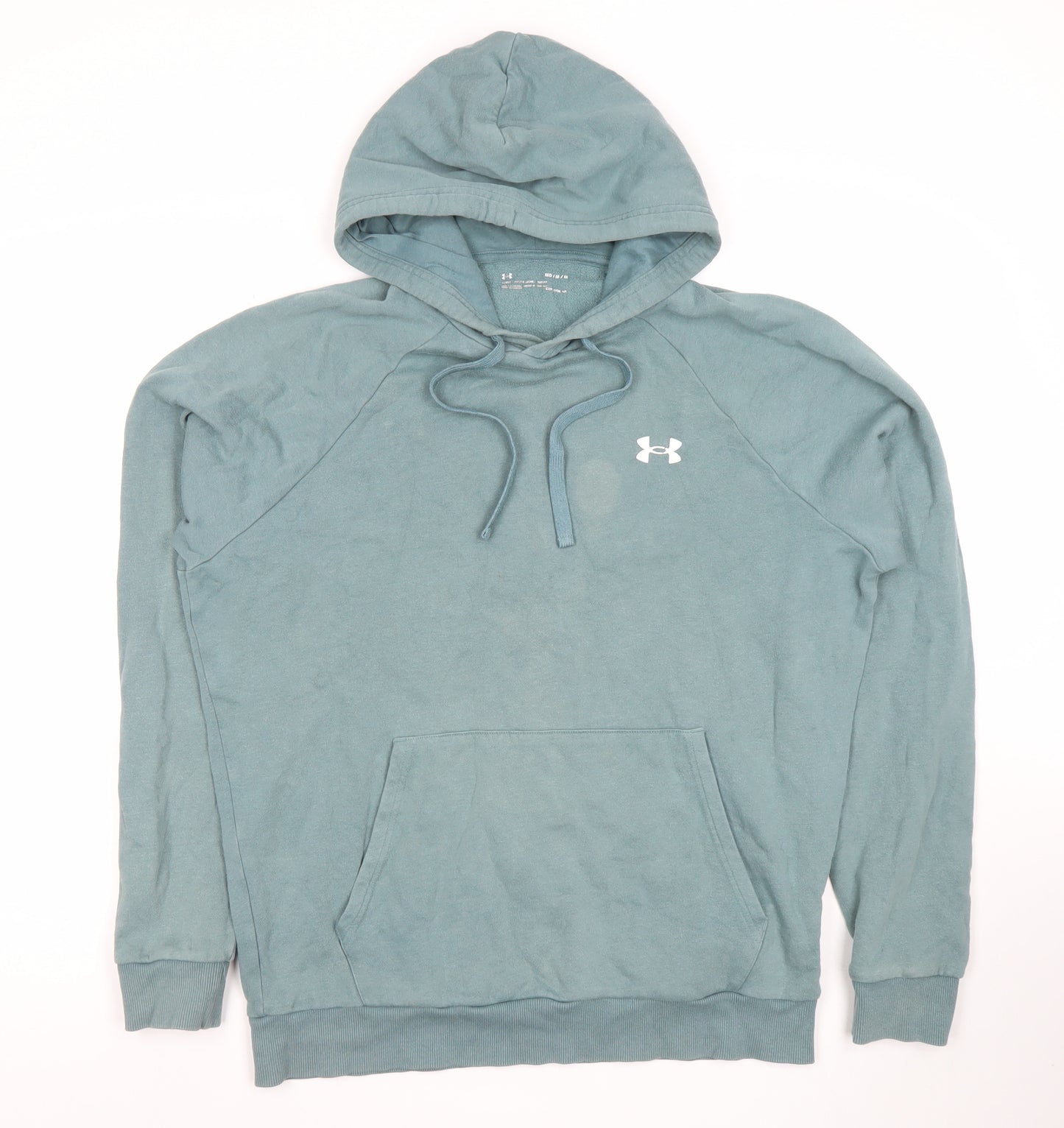 Under Armour Men's Green Pullover Hoodie Size M Relaxed Fit Sportswear