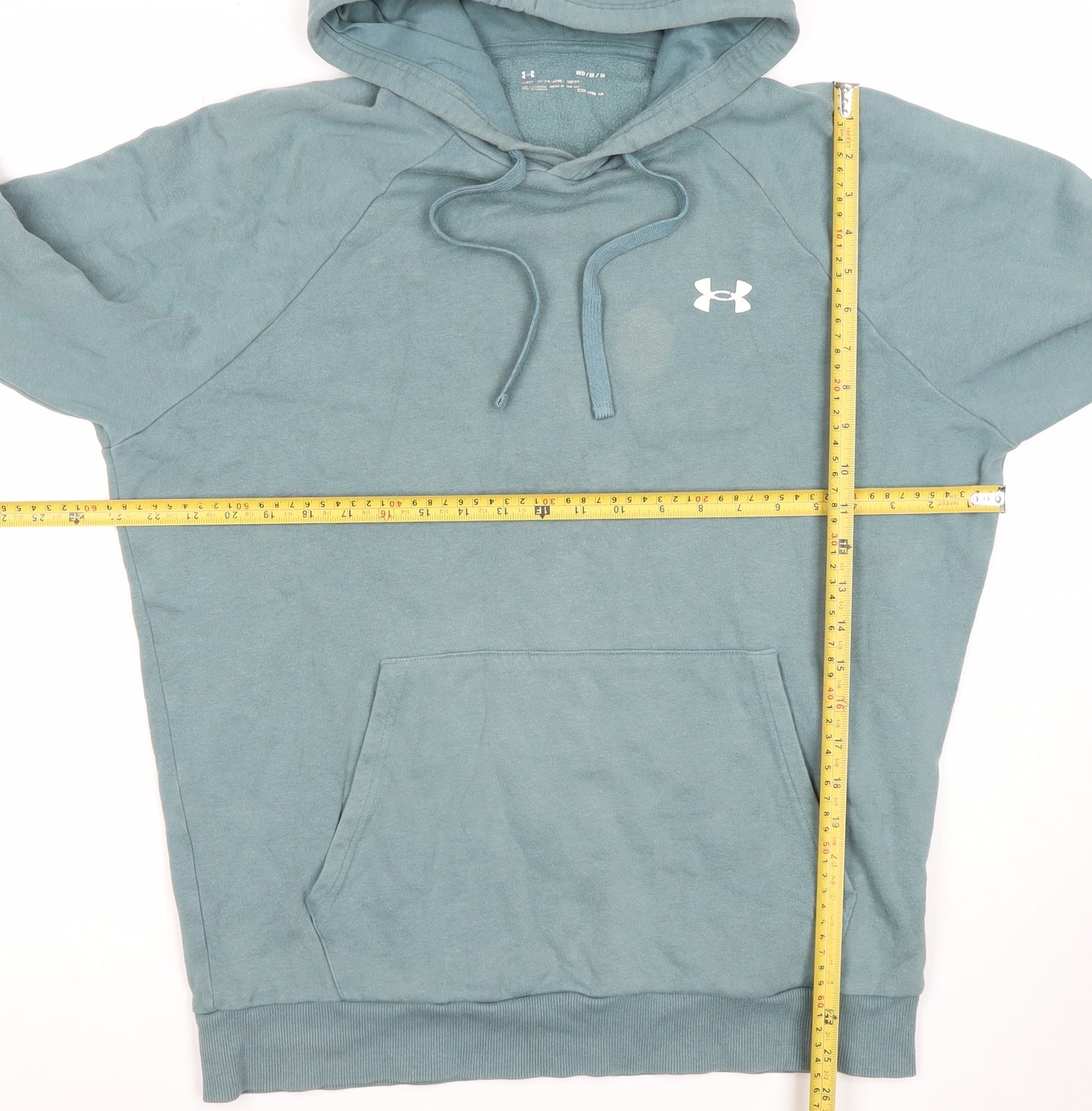 Under Armour Men's Green Pullover Hoodie Size M Relaxed Fit Sportswear