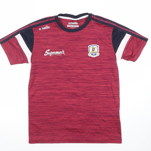 O’Neills Boys Red Short Sleeve Gaelic Football Jersey Top Age 10-11 Years
