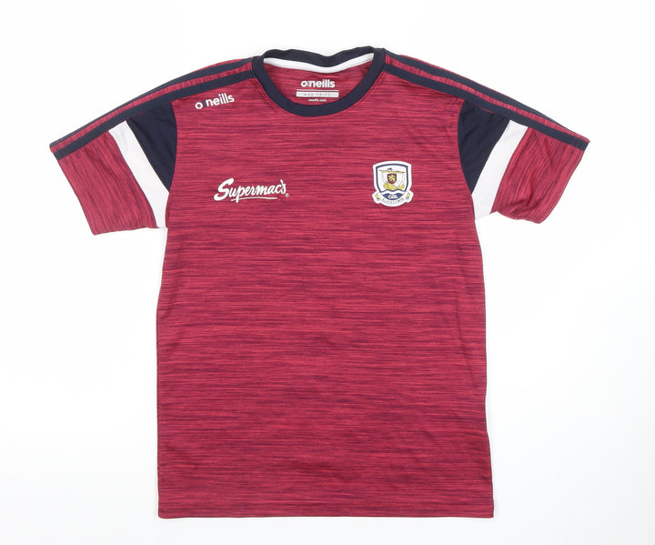 O’Neills Boys Red Short Sleeve Gaelic Football Jersey Top Age 10-11 Years
