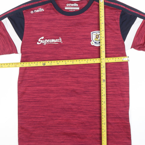O’Neills Boys Red Short Sleeve Gaelic Football Jersey Top Age 10-11 Years