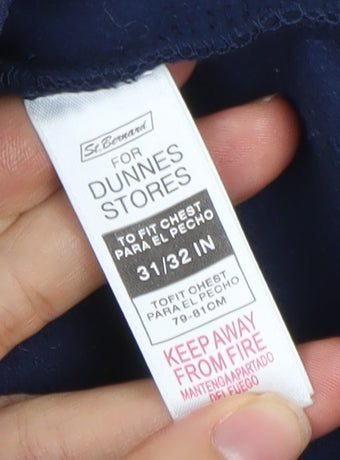 Dunnes Stores Boys Blue Hooded Full Zip Fleece Jacket 13-14 Years